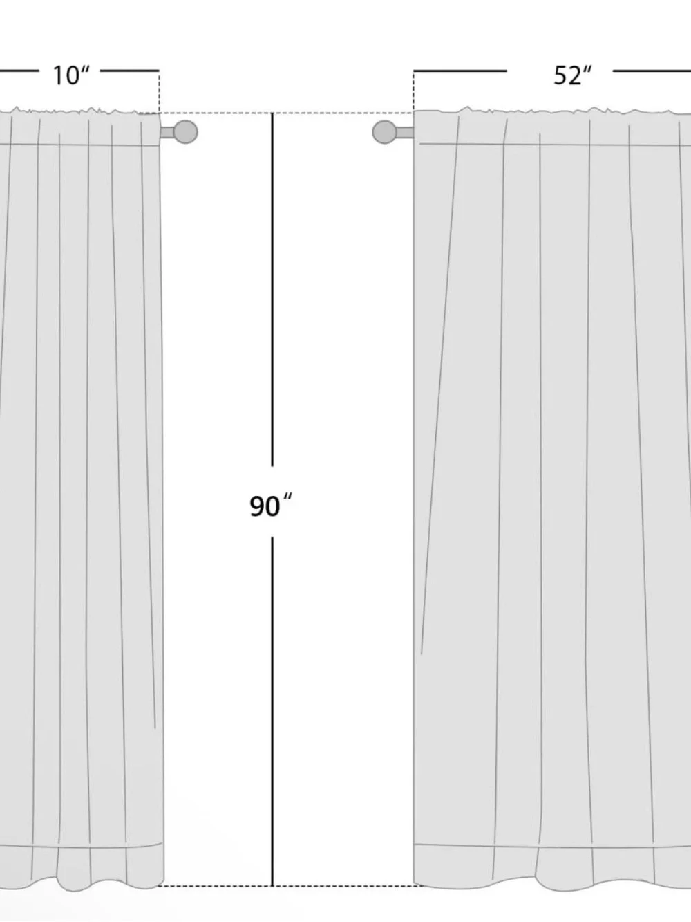 New NICETOWN 100% Blackout Linen Curtains for Bedroom/Living Room 90